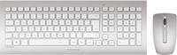 Cherry DW 8000 Wireless Tastatur US Set weiß/silber