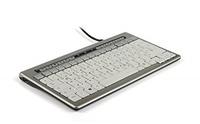Bakker Elkhuizen S-board 840 Tastatur USB Italienisch Silber, Weiß