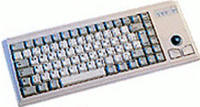 Cherry Compact Keyboard G84-4400, Light Grey, Italy Tastatur USB Grau
