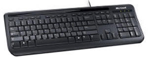 Microsoft Wired Keyboard 400 (schwarz)(DE)