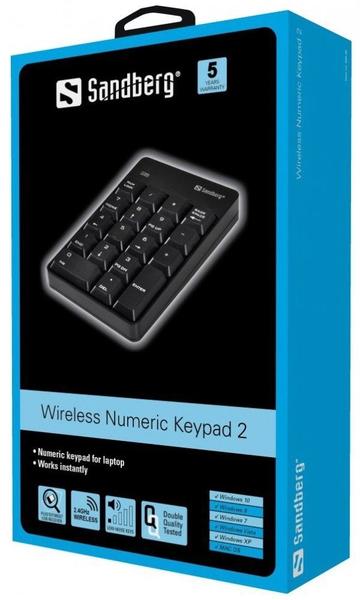 Eigenschaften & Allgemeine Daten Sandberg Wireless Numeric Keypad 2 (630-05)