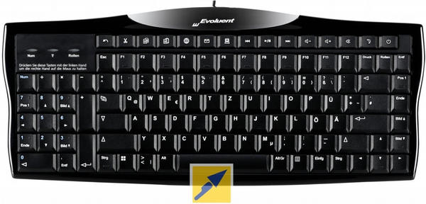 Evoluent Reduced Reach Right-Hand Keyboard (DE)