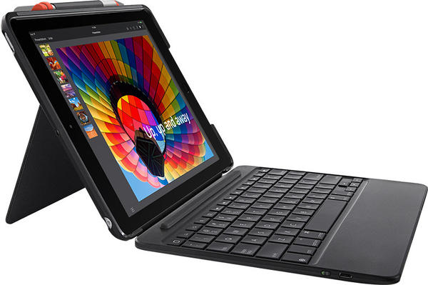 Logitech Slim Combo iPad (5. & 6. Gen)(black)(CH)