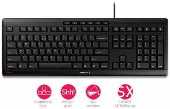 CHERRY STREAM Keyboard black (US)