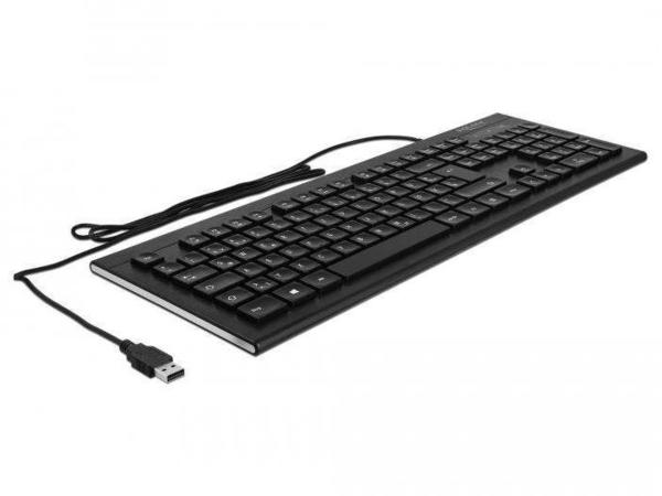 DeLock USB Tastatur kabelgebunden 1,5m (Water-Drop)
