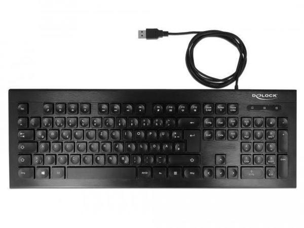 Allgemeine Daten & Eigenschaften DeLock USB Tastatur kabelgebunden 1,5m (Water-Drop)