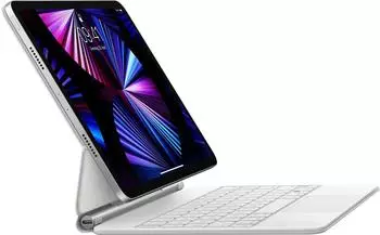 Apple Magic Keyboard für iPad Pro 11 (2. Generation) (Deutsch) Weiß – Perfekte Ergänzung für Ihr iPad: Das Apple Magic Keyboard