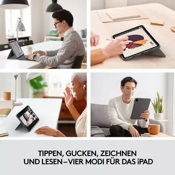 Logitech Combo Touch iPad Pro 11 Oxford Grey (DE) – Entdecken Sie die Vielseitigkeit der Logitech Combo Touch iPad Pro 11 Oxford Grey (DE)