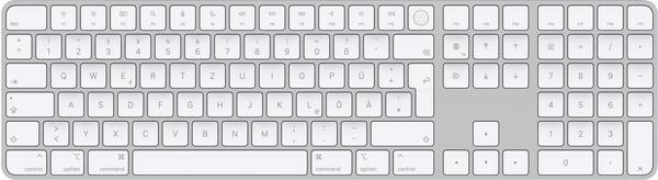 Apple Magic Keyboard mit Touch ID und Ziffernblock (DE) Weiß