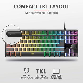 Trust GXT833 THADO TKL (UK) – Optimale Größe für maximale Mobilität