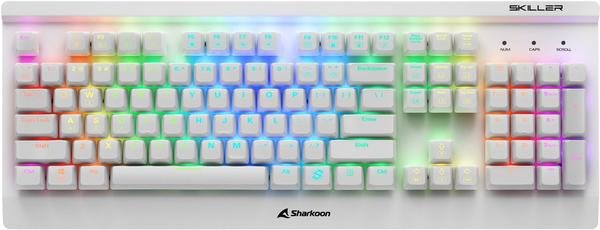 Gaming Tastatur Allgemeine Daten & Eigenschaften Sharkoon SGK3 White (Kailh Brown) (US)