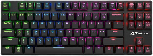 Kabel Tastatur Allgemeine Daten & Ausstattung Sharkoon PureWriter TKL RGB (Kailh Blau)(US)