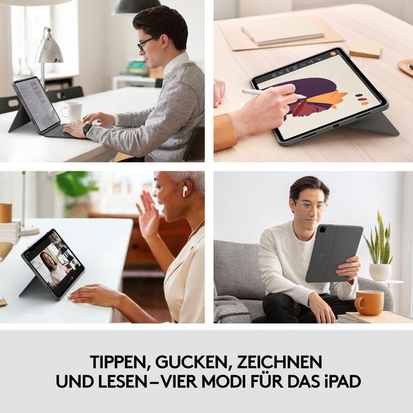 Logitech Combo Touch iPad Pro 12.9 Oxford Grey (DE)