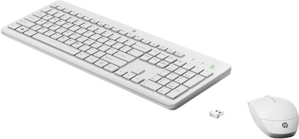 230 Wireless-Maus und -Tastatur Wireless Tastatur Eigenschaften & Allgemeine Daten HP 230 Wireless-Maus und -Tastatur (DE) Weiss