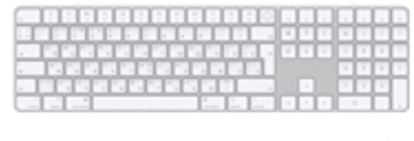 Apple Magic Keyboard mit Touch ID und Ziffernblock weiß (RU)