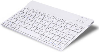 CSL-Computer CSL Ultra Slim Bluetooth Tastatur Aluminium Weiß