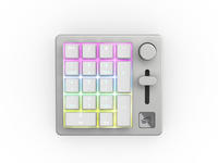 Glorious GMMK Wireless Numpad - Fox Switches, grau/wei&szlig; (GLO-GMMK-NP-FOX-W)