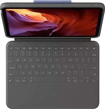 Logitech Rugged Folio iPad 10.9 (2022) (DE) Grafit – Robuste Tastatur für das Apple iPad 10.9