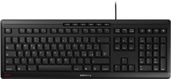CHERRY STREAM Keyboard black (IT)