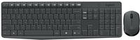 Logitech MK235 - Volle Gr&ouml;&szlig;e (100%) - Kabellos - RF Wireless - Grau - Maus