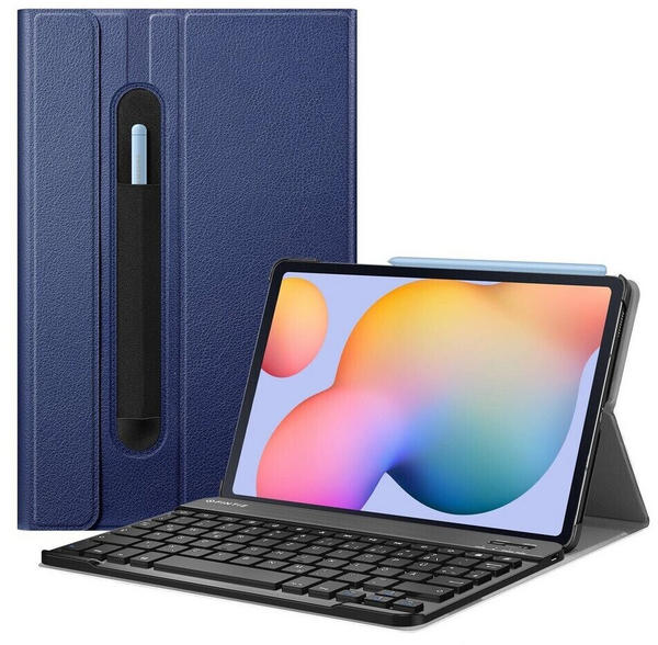 Fintie Tastatur Hülle für Samsung Galaxy Tab S6 Lite 10.4 Marineblau