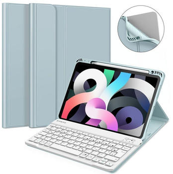 Fintie Tastatur Hülle für iPad Air 5 2022 / iPad Air 4 2020 Eisblau