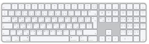 Apple Magic Keyboard mit Touch ID und Ziffernblock weiß (AR)