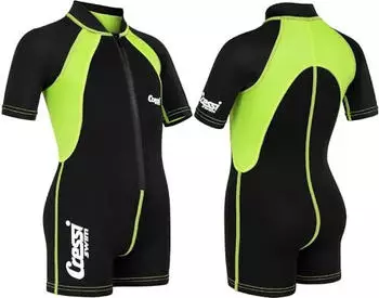 Cressi Baby Suit Kurzer Neoprenanzug schwarz/grün