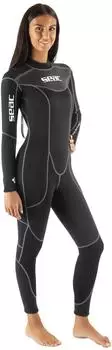 Seac Sense Long Lady Einteiliger Neoprenanzug 3mm (0010237370105A) schwarz