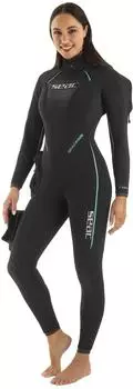 Seac SpaceDry Lady Halbtrockenanzug, einteilig, 7 mm (0010461330105A) schwarz