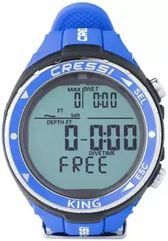 Cressi King Freitauch-Computer Uhr, blau