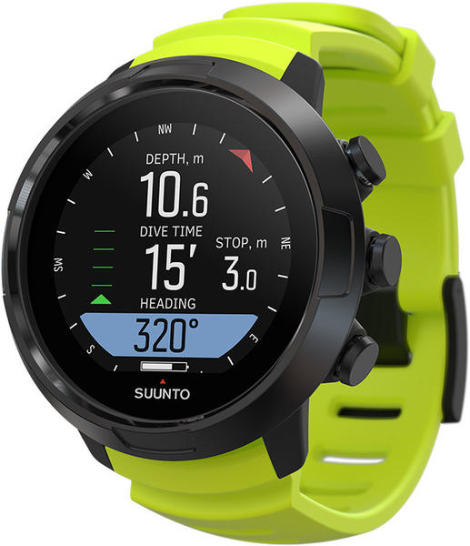 Suunto D5 with USB cable lime/black
