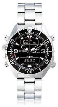 Chris Benz Depthmeter Digital Black mit Metallband (CB-D-BLACK-MB)