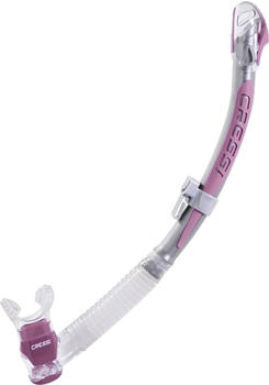 Cressi Corfù Snorkel clear/pink/silver Cressi Corfù Snorkel clear/pink/silver