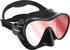 diving mask crystal black/red