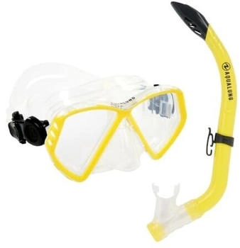 Aqua Lung Cub Kinder Schnorchelset transparent/gelb