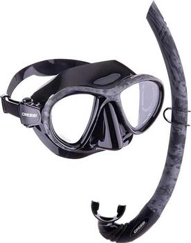 Cressi Metis + Korsika Schnorchel-Kombination black/camo black