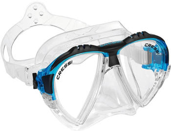 Cressi Matrix Diving Mask Transparent-Blau (ADS301063)