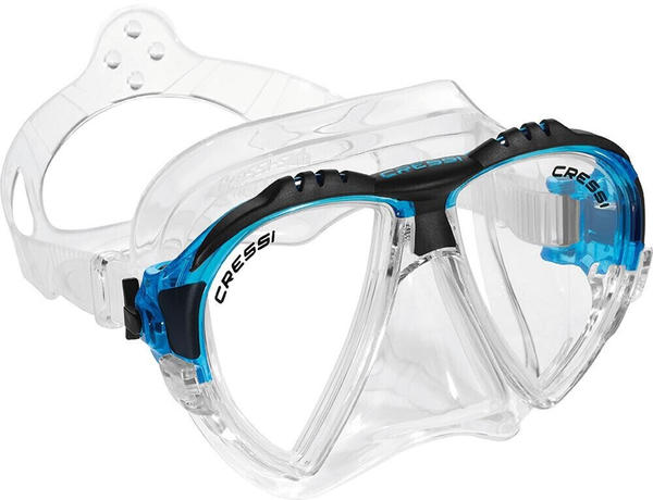 Cressi Matrix Diving Mask Transparent-Blau (ADS301063)