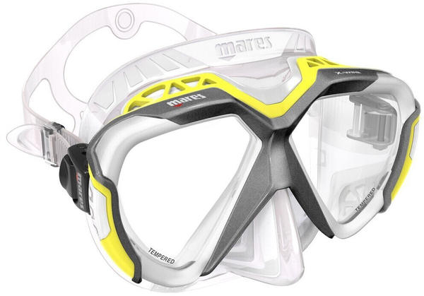 Mares X Wire Eco Box Diving Mask Gelb-Grau (411068-EBGRYCL)