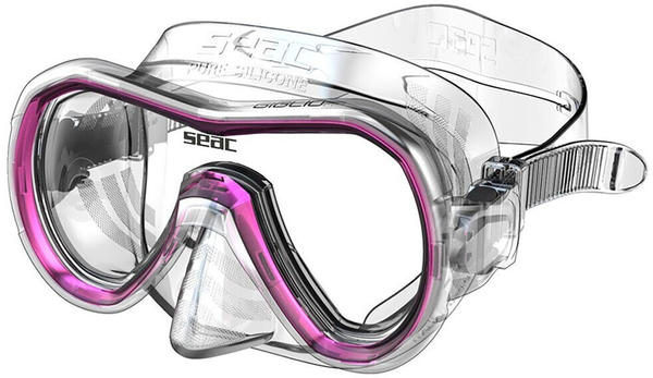 Seac Giglio Snorkeling Mask Transparent-Rosa