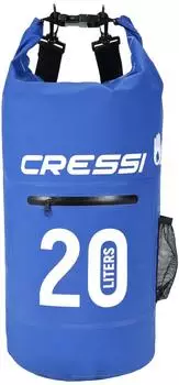 Cressi Dry Bag 20L mit Reißverschluss, blau (XUA942020)