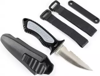 Cressi Grip Tauchmesser, Stahl, 18cm (RC559400)