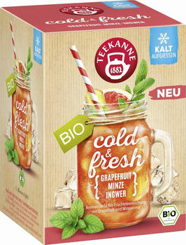 Teekanne cold & fresh Grapefruit-Minze-Ingwer Bio (15 Stk.)