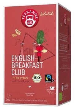 Teekanne Selected Bio English Breakfast Club 25 Luxury Cups