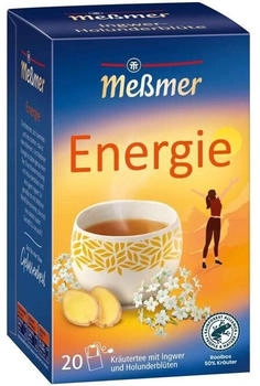 Meßmer Energie Kräutertee mit Ingwer & Holunderblüten (20 Beutel)