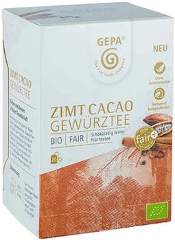 Gepa Bio Zimt Kakao Gewürztee 20 Teebeutel 34g