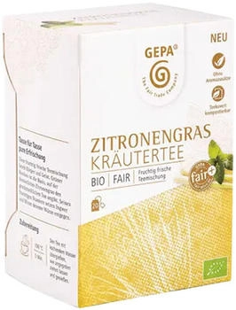 Gepa Bio Zitronengras Kräutertee 20 Teebeutel 34g