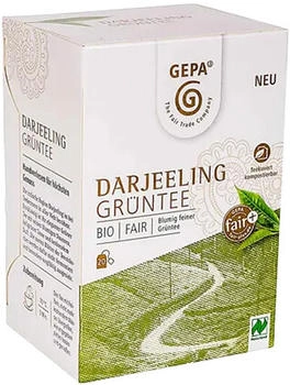 Gepa Bio Darjeeling Grüntee 20 Teebeutel 40g