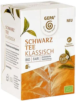 Gepa Bio Schwarztee Klassisch 20 Teebeutel 40g